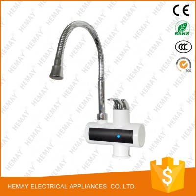 3000W Instant Water Heater Crane Temperature Display Water Heater Electric Hot Water Tankless Heating Bathroom Kitchen Faucet